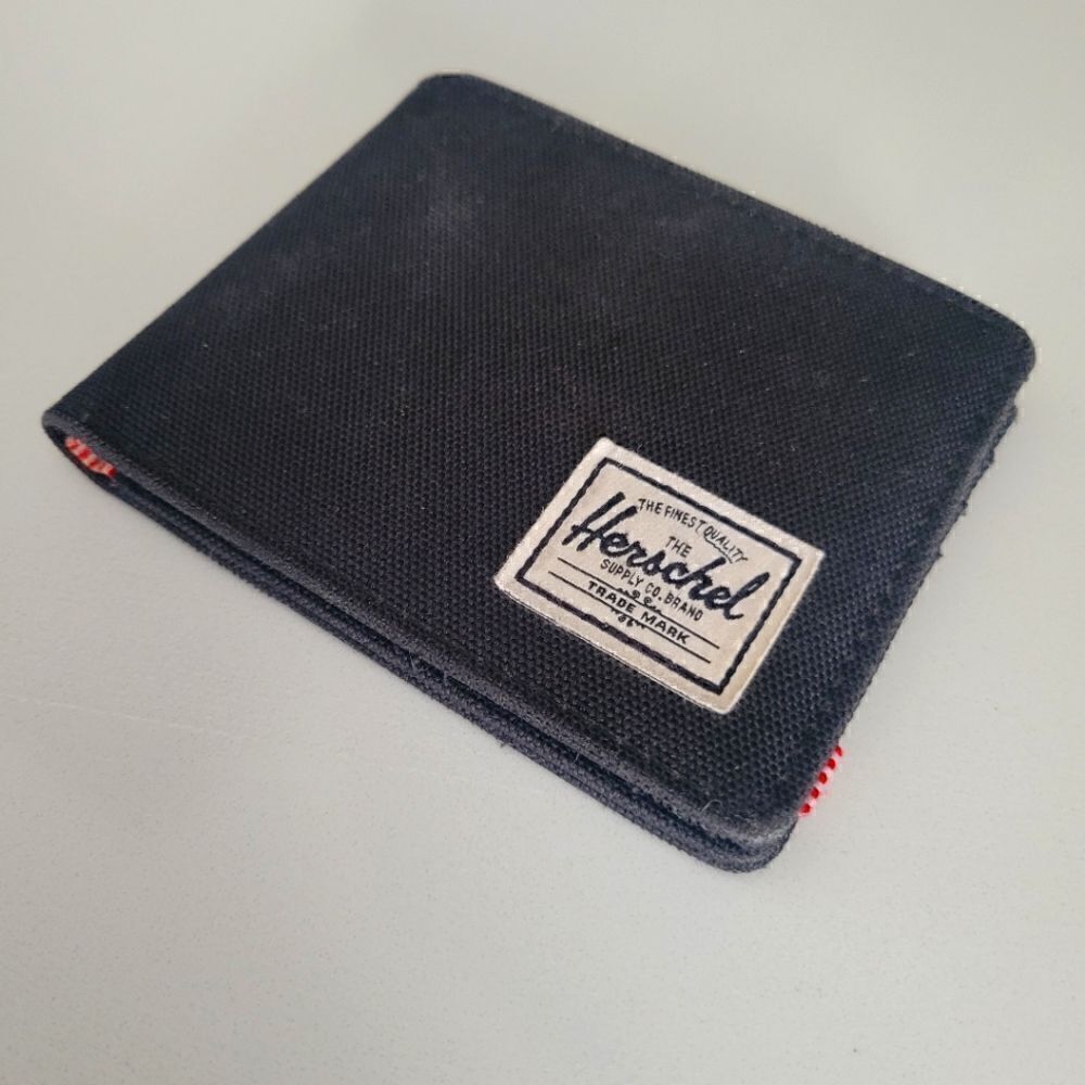 Herschel Supply Co Roy coin RFID wallet in black